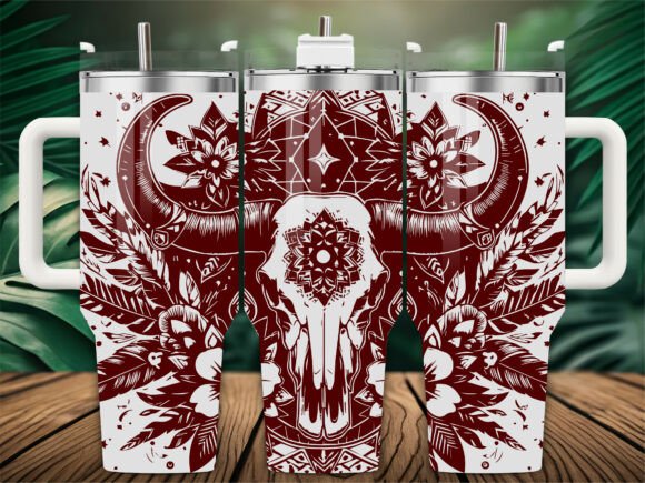 Boho Bull Skull: A Graphics & Crafts Asset for Brands