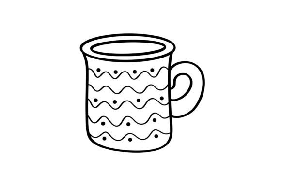 Christmas Cup with Drink SVG: Graphics & Illustrations