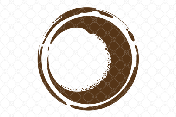 Coffee Stain SVG: Tea Cup Ring for Crafts & Graphics