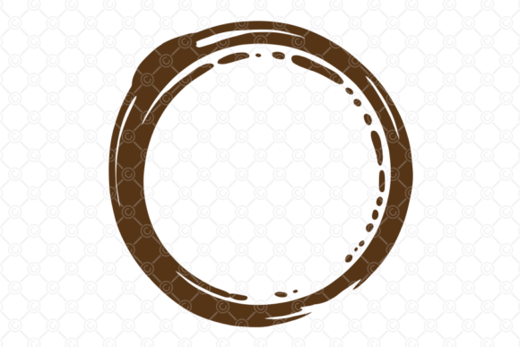 Coffee Stain SVG, Tea Cup Spill Ring 005 for Graphics and Crafts