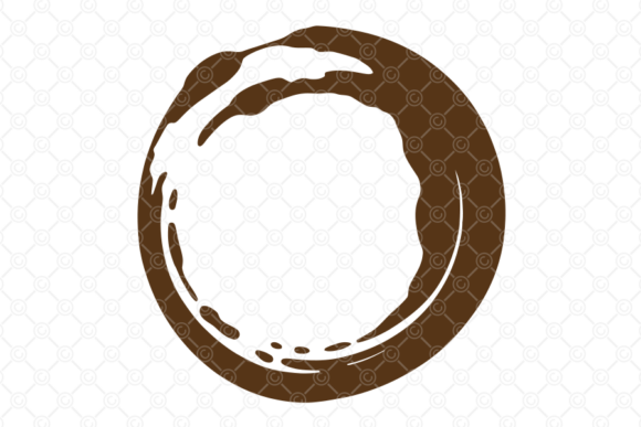 Coffee Stain SVG, Tea Cup Spill Ring 022 for Graphics and Crafts