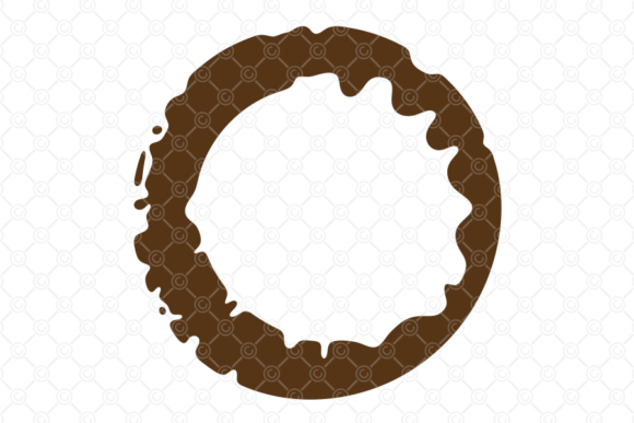 Coffee Stain SVG, Tea Cup Spill Ring 027