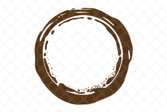 Coffee Stain SVG, Tea Cup Spill Ring 033 Graphics & Crafts
