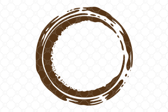 Coffee Stain SVG, Tea Cup Spill Ring 034: Graphics for Crafts