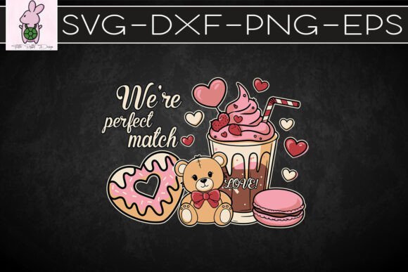 Coffee We Perfect Match Valentine SVG Graphics Review