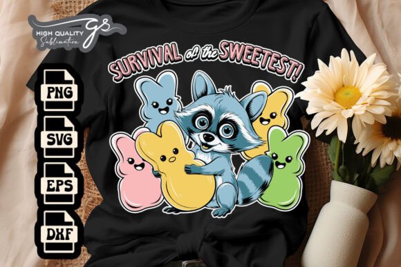 Easter Raccoon Tumbler Wrap: A Fun Graphic for Craft Marketing