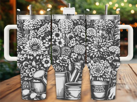 Gardening Pod Tumbler Graphics for Crafts Branding