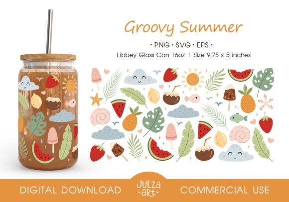 Groovy Summer Libbey Cup Wrap: Graphics & Crafts Review