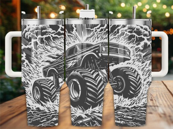 Monster Truck Tumbler Graphics & Crafts Asset Review
