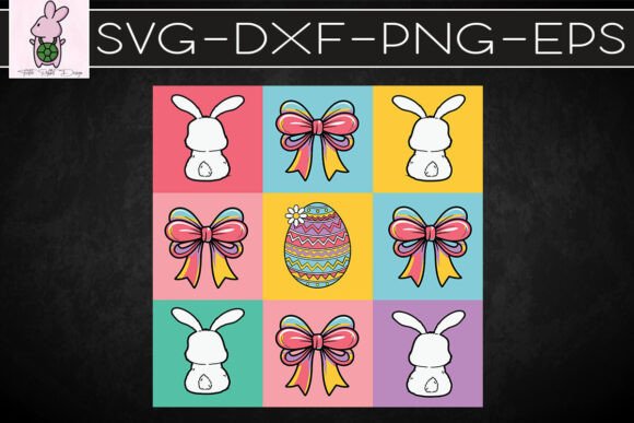 Retro Easter Bunny Happy Season SVG: Graphics & Crafts