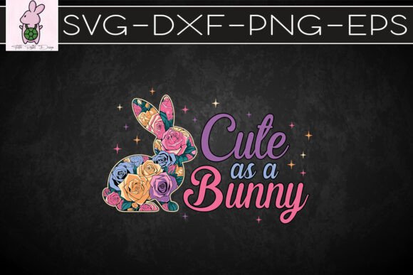 Spring Floral Bunny SVG for Crafts and Graphics